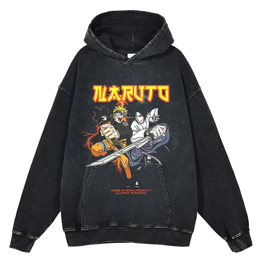 Naruto Shippuden Naruto vs. Sasuke Hoodie