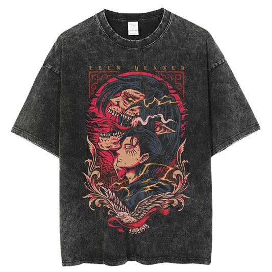Attack On Titan Eren Yeager Profile Tee