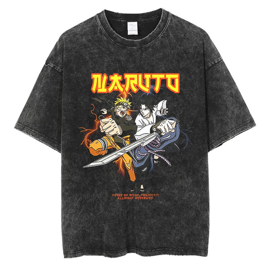 Shippuden Naruto and Sasuke Tee
