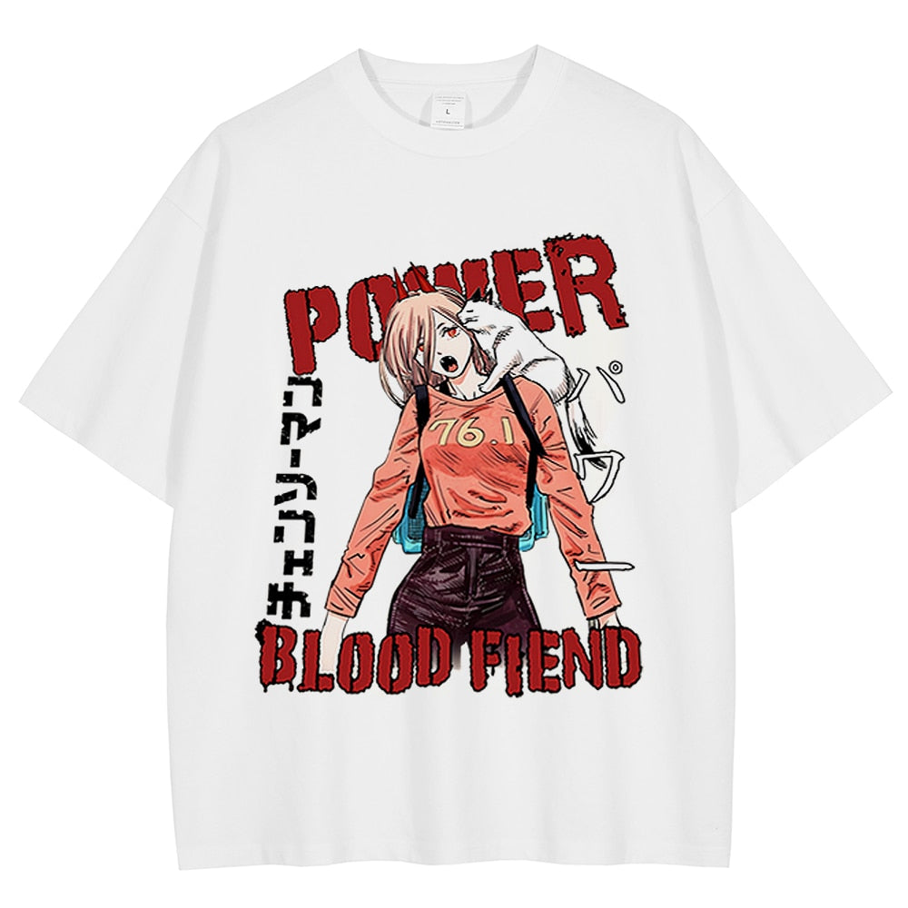 Chainsaw Man Power Cat Blood Fiend Tee