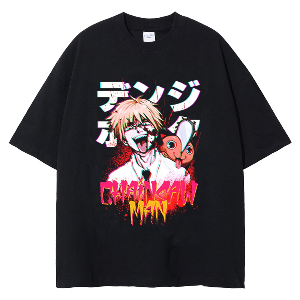 Chainsaw Man Denji and Pochita Tee